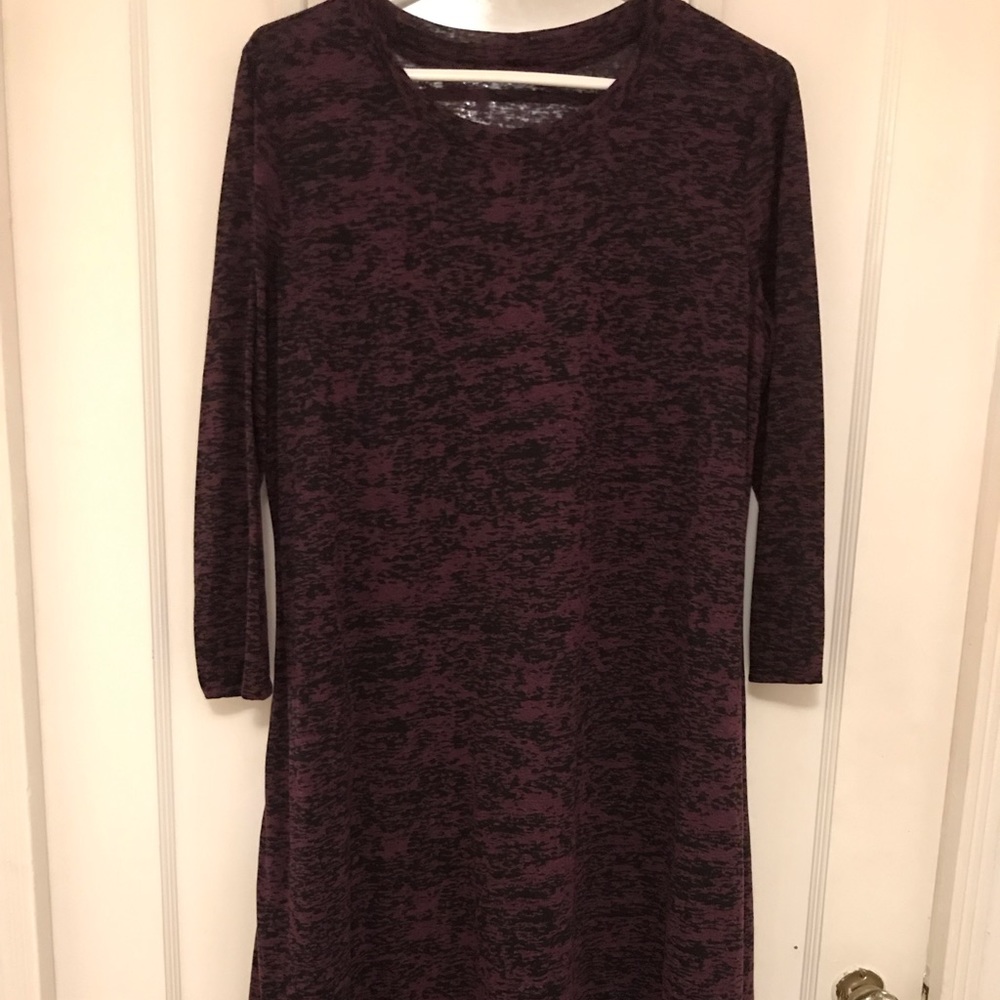 Dress with a longer in the back hem.